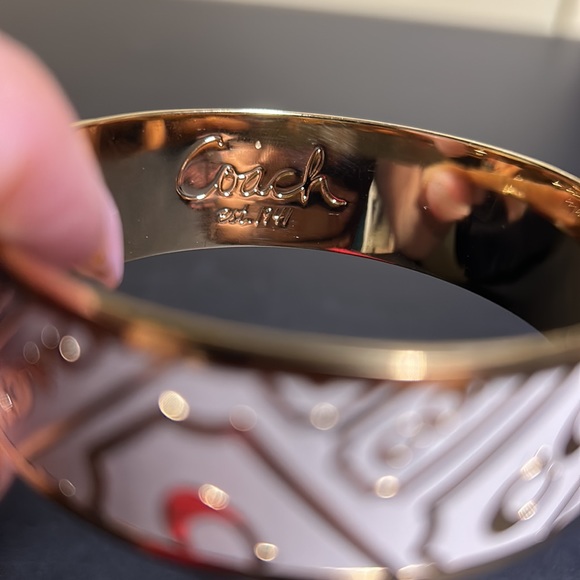 COACH Gold Bangle Bracelet NWOT - Picture 4 of 7